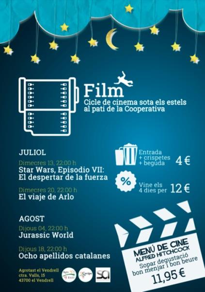 El Vendrell tindrà cinema a la fresca aquest estiu. EIX