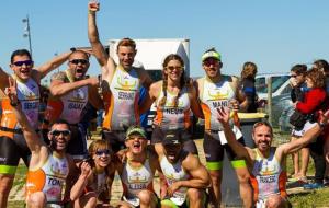 Els atletes del Triatló Penedès Costa Daurada del Vendrell 