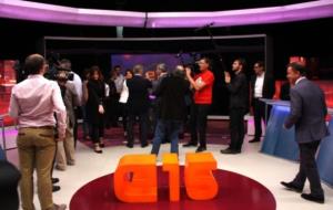 Els candidats es preparen per afrontar el Debat de TV3 de les darreres eleccions. ACN