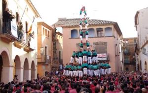 Els Castellers de Vilafranca es plantegen nous reptes en la dobla cita al Baix Gaià. Castellers de Vilafranca