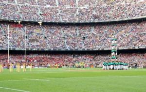 Els Castellers de Vilafranca participen a la Final de la Lliga francesa de rugbi. Castellers de Vilafranca