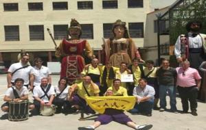 Els gegants de l'Arboç guanyen el primer Concurs Nacional de Balls de Gegants. Gegants i Nans de l'Arboç