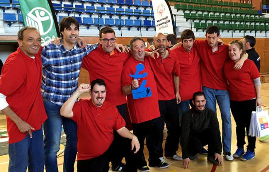 Els jugadors de l'equip El Ventall. Eix
