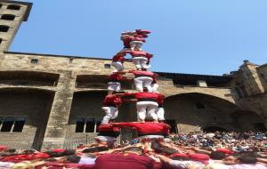 Els Xicots de Vilafranca fan la clàssica de 8 a la plaça del Rei de Barcelona
