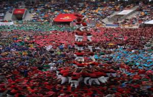 Els Xicots de Vilafranca han carregat un 3d9f en segona ronda al Concurs de Castells l'1 d'octubre de 2016