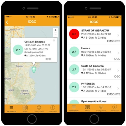 Entra en funcionament SISMOCAT, una aplicació per a seguir els terratrèmols al món en temps real. EIX