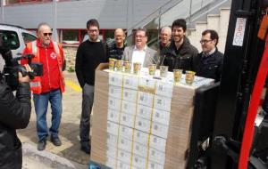 Entrega del premi solidari Gallina Blanca a la Creu Roja de Tarragona, març del 2015. EIX