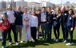 Equip de taekwondo de La Lira Vendrellenca. Eix