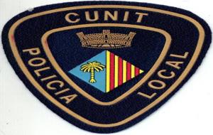 Escut de la policia local de Cunit. EIX
