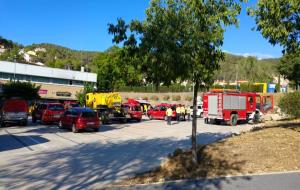 Estabilitzat l'incendi forestal d'Olivella