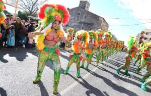 Èxit de la rua de Santa Margarida i els Monjos, considerada l’exponent del carnaval familiar