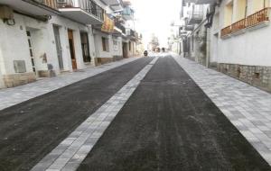 Finalitzen les obres de millora del carrer de Sant Sebastià de Sitges. Ajuntament de Sitges