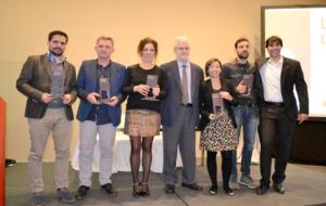 Guanyadors de la 1a edició dels Guardons Benjamí (2015). Ajuntament del Vendrell