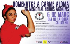 Homenatge Carme Alomà a les Heroïnes Anònimes. EIX