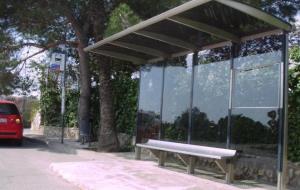 Imatge d'arxiu de la parada del bus al càmping Vilanova Park. Ajuntament de Vilanova