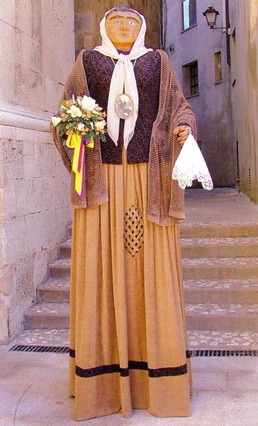 Imatge de la Geganta de Cal Fiol, parella del recuperat Gegant de Cal Fiol . Gegants i Nans de l'Arboç