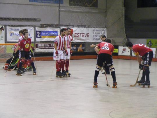 Imatge del partit jugat al Vendrell en la primera volta de l'OK Lliga. Eix