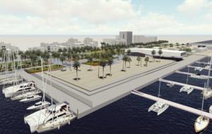Imatge virtual de la nova Plaça del Port de Vilanova. Ajuntament de Vilanova