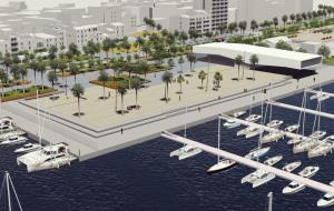 Imatge virtual de la nova Plaça del Port de Vilanova