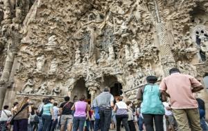 Imatges d'arxiu de la Sagrada Família de Barcelona