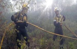 Incendi forestal a Calafell