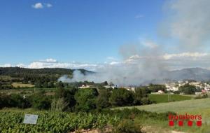 Incendi forestal a la riera de Torrelavit
