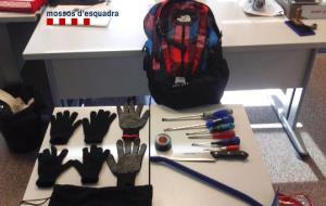 Ingressen a presó dos detinguts en un control a les costes del Garraf que acabaven de robar en una casa de Vilanova i la Geltrú. Mossos d'Esquadra
