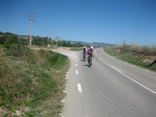 Inici de les obres d'itinerari per a vianants i bicicletes a la BV-2127 a Vilafranca del Penedès. Diputació de Barcelona