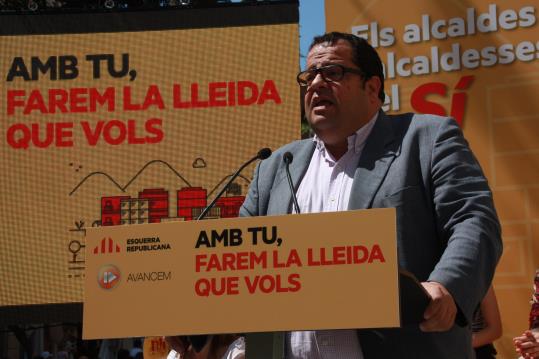 Joan Ignasi Elena, en una imatge d'arxiu en un acte d'Avancem. ACN