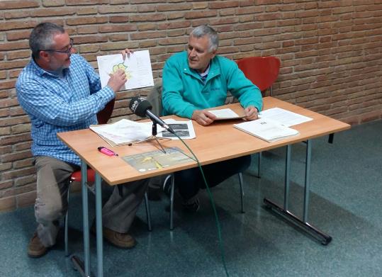Jordi Asensi i Joan Cristià, responsables del col·lectiu ecologista Bosc Verd. Roger Vives