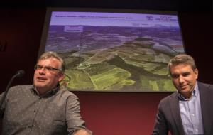 Jordi i Josep Ametller a la presentació del Agroparc. Eix