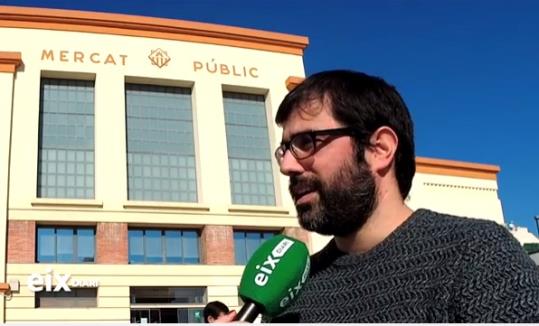 Jordi Pérez, guanyador del Jo compro al Mercat 2015. EIX