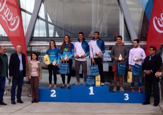 Jordi Xammar, integrant de l'equip de regates del Club Nàutic Garraf, i Nico Rodríguez (FGV) Campions d'Espanya 2016 de la classe olímpica 470. Eix