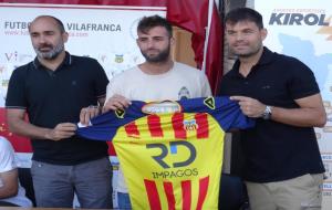 José Luis Muntané “Munta” amb el president i l'entrenador.