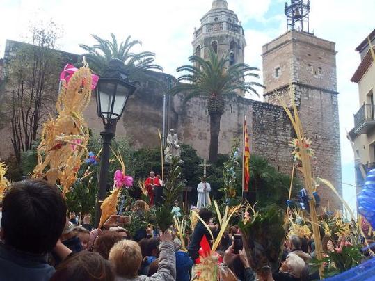 La benedicció de Rams dóna inici als actes de Setmana Santa de Sitges. Ajuntament de Sitges