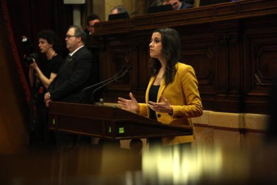 La cap de files de C's al Parlament, Inés Arrimadas. ACN