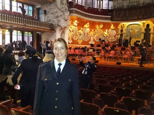 La caporal vilanovina Mònica Martí, al Congrés Internacional de Dones Policia. Ajuntament de Vilanova