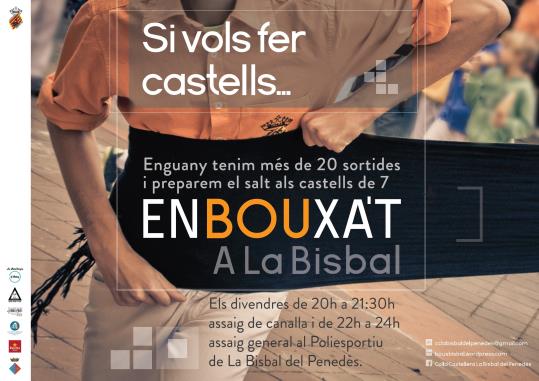 La colla de La Bisbal del Penedès inicia una campanya per captar nous castellers. EIX