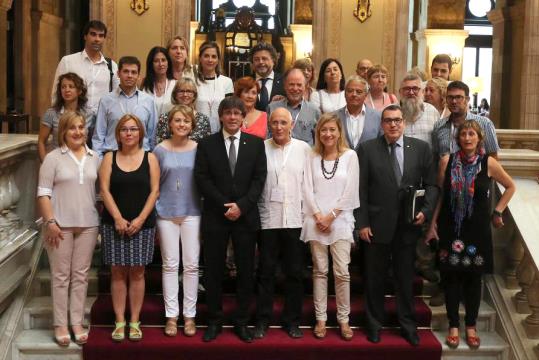 La Comissió que està treballant la modificació de la Llei de Vegueries per incloure la del Penedès. Eix