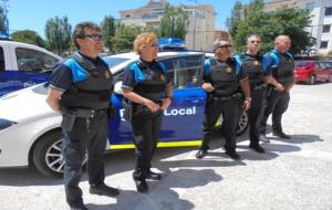 La policia local de Cunit ja disposa d'armilles antibales. Ajuntament de Cunit