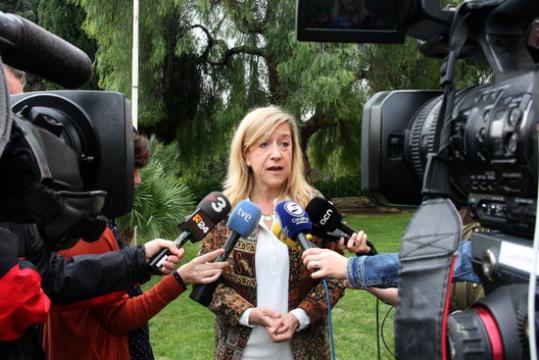 La presidenta de l'AMI i alcaldessa de Vilanova, Neus Lloveras. ACN/ Gemma Sánchez