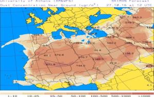 La qualitat de l'aire empitjora a l'àrea metropolitana de Barcelona per l'arribada de pols africana. EIX