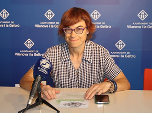 La Regidora d'Esports, Blanca Albà. Ajuntament de Vilanova