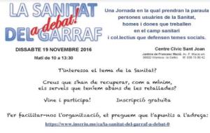 La Sanitat del Garraf, a debat. EIX