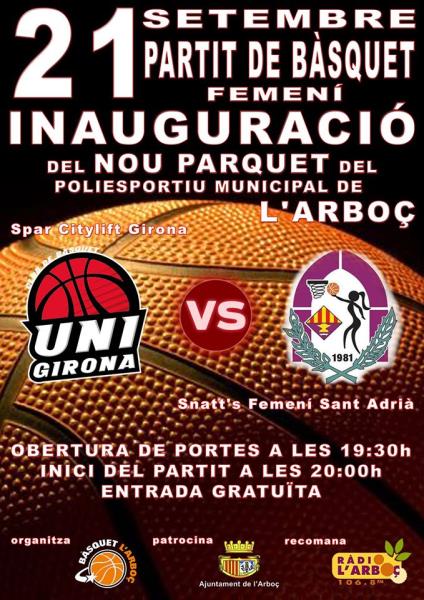 L’elit del bàsquet femení inaugurarà el nou parquet del poliesportiu de l’Arboç. EIX