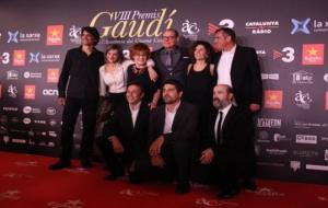 L'equip de 'Truman', amb Javier Cámara i Cesc Gay, arribant a la gala dels Premis Gaudí 2016. ACN