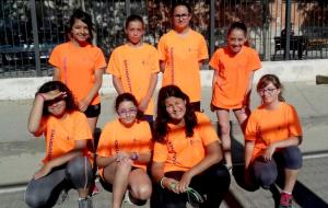 L’equip femení de l’escola Marta Mata
