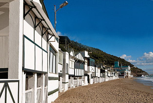 Imatge general de la platja de Garraf, a Sitges. ACN