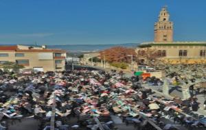 Les puntaires son les grans priotagonistes de la Fira de Santa Llúcia de l’Arboç . J.M. Arnan