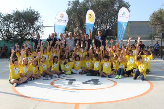 L’Escola Miquel Utrillo ha inaugurat el projecte Pati 14. Obra Social La Caixa
